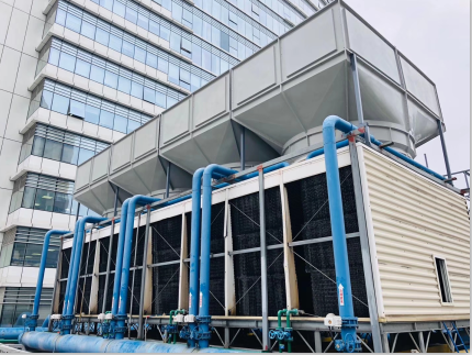 200噸橫流冷卻塔5米處測(cè)得噪音52分貝，問(wèn)鼎整個(gè)行業(yè)誰(shuí)能做到！